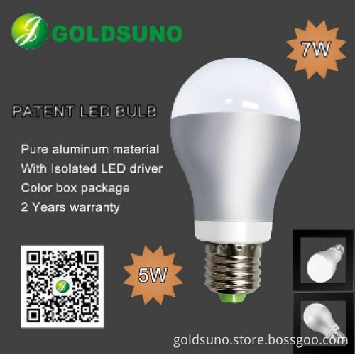Hot selling 5W Led Bulbs,use isolated LED driver